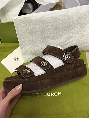 босоножки новые 37: Tory Burch sandalet Orginal saytindan alinib Bugun catib elime, razmer — 3