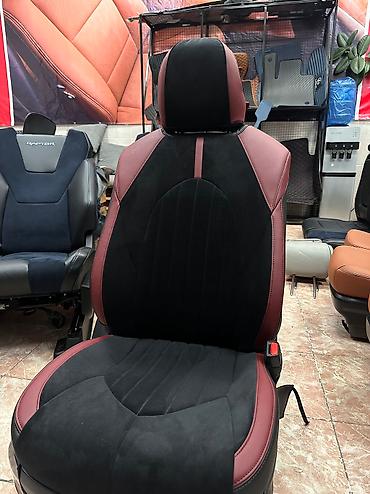 Чехлы и накидки на сиденья: Чехлы Экокожа, цвет - Черный, Lexus, Новый, Самовывоз — 5