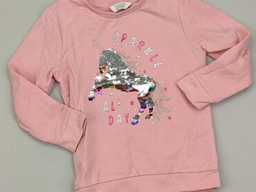 rozowy sweterek dla chłopca na szydełku: Bluza, Primark, 4-5 lat, 104-110 cm, stan - Zadowalający