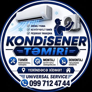 Услуги: Kondisioner xidməti – Universal Service - Kondisionerlərin peşəkar — 1