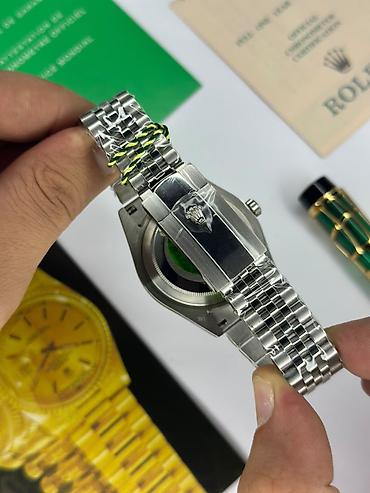 Личные вещи: Новый, Наручные часы, Rolex, цвет - Серый — 4