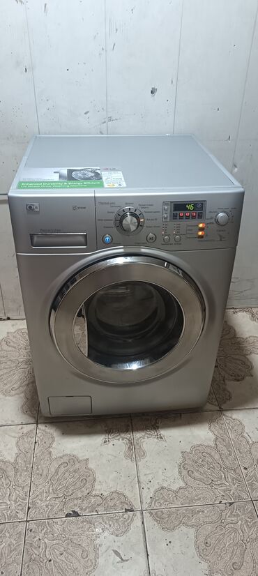 corab toxuyan masinin qiyməti: Paltaryuyan maşın LG, 8 kq, İşlənmiş, Avtomat, Qurutma var, Ödənişli çatdırılma