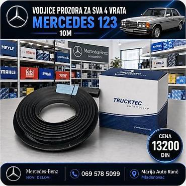 Delovi motora: GUME KEDERI PROZORA MERCEDES 123 OKO PROZORA 10M | Gume kederi — 4
