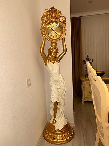lazer işıq: Klassik üslubda heykəl-formalı döşəmə lampası,çox baha alınıb sadəcə — 2