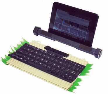 bluetooth keyboard: Bluetooth-клавиатура «Desk Sushi» с 4 колонками и микрофоном. 3-в-1