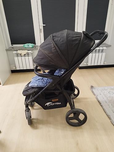 Коляски: Коляска, цвет - Черный, Б/у — 4