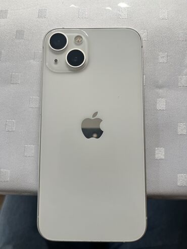 Apple iPhone: IPhone 13, 128 GB, Ağ, Simsiz şarj, Face ID, Sənədlərlə
