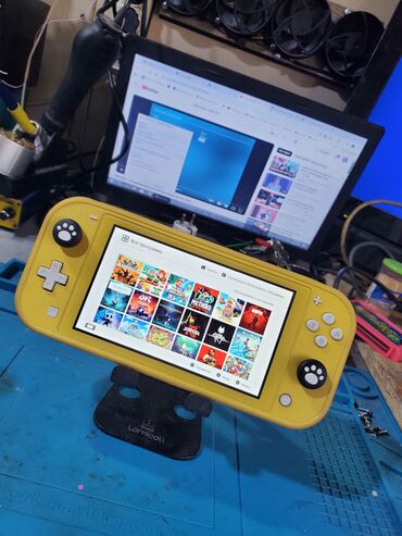 диски с играми: Nintendo switch lite чипованный(прошитый) 32гб+128gb, установлено 20+