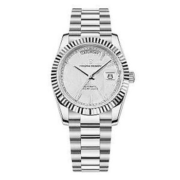 Ručni satovi: PAGANI DESIGN PD-1783 - 40mm - Meteor Bela - Rolex Day-Date Potpuno — 14