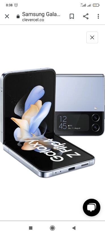 galaxy z flip бишкек: Samsung Galaxy Z Flip 4, Колдонулган, 128 ГБ, түсү - Кара, 2 SIM