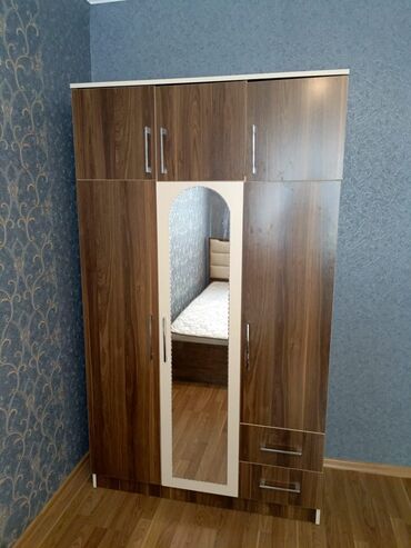 белая мебель для спальни: Шкаф-вешалка, Б/у, 3 двери, Распашной, Прямой шкаф, Турция