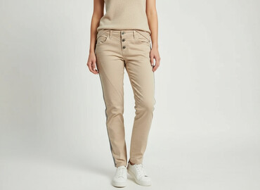 mohito spodnie szerokie: Material trousers for women, size M