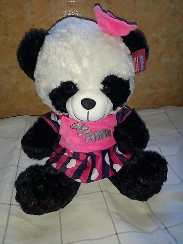 panda kukla sekilleri: Məhsul: Yumşaq oyuncağ – panda ayısı - Ölçü: Təxminən 40 sm hündürlük — 1