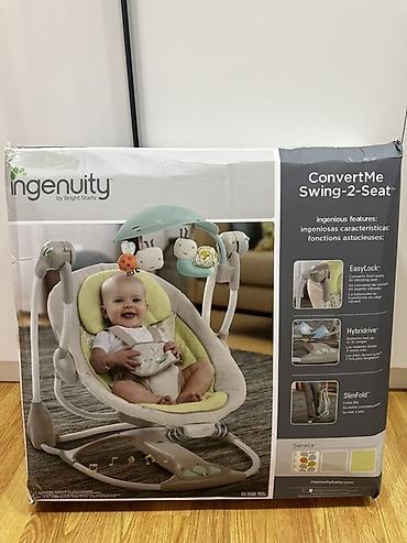 Дом и сад: Musiqili uşaq yelləncəyi. Ingenuity by Bright Starts ConvertMe — 1