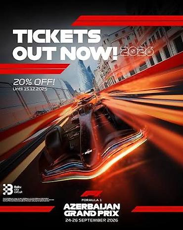Туризм: Formula 1 Azerbaijan Grand Prix biletləri. Təklif olunan biletlər və — 1