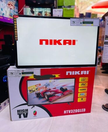 televizorlar: Новый Телевизор Nikai 32" HD (1366x768), Платная доставка