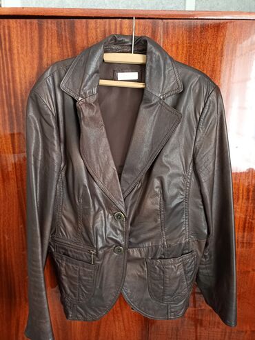женская куртка xl: Кожаная куртка, Натуральная кожа, XL (EU 42)