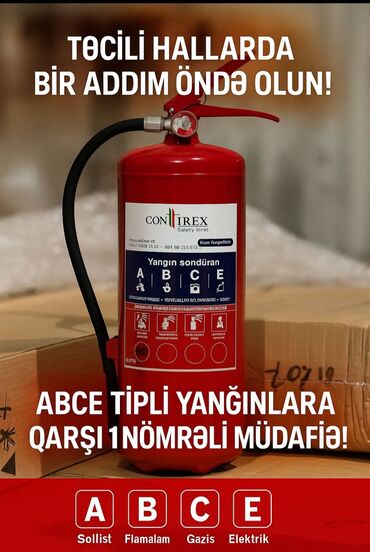 Физика: Contirex Safety Fire – çoxməqsədli yanğınsöndürən - ABCE sinifli