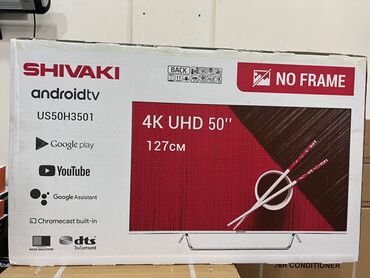 televizor 127: Yeni Televizor Shivaki Led 50" UHD (3840x2160), Ödənişli çatdırılma