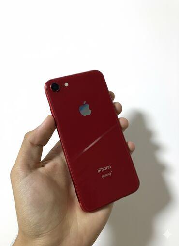телефоны xiaomi redmi нот 7: IPhone 8, Б/у, 64 ГБ, Красный, Защитное стекло, Чехол, 71 %