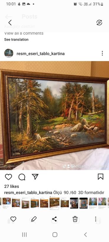 Şəkillər, tablolar: Ölçü 130/70.  Səhifəyə daxil olun digər rəsmlərə baxa bilərsiniz. Real — 16