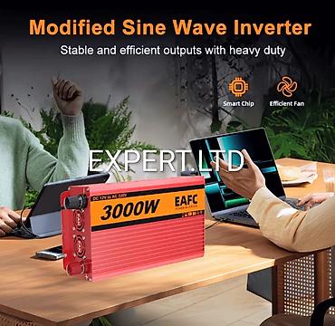 İnverterlər: Yeni Inverter, 1500-3000 Vt, 12 - 220 volt, Ünvandan götürmə, Ödənişli çatdırılma, Rayonlara çatdırılma — 9