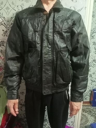 кожанные мужские куртки: Куртка XL (EU 42), цвет - Черный