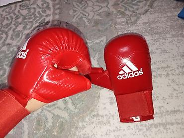 Перчатки: Перчатки для единоборств adidas, красные, размер M. - Модель — 4
