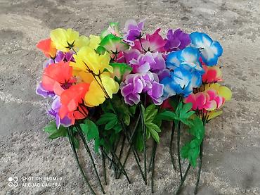 Декоративные цветы: Цветы пластиковые искусственные цветы.
Длина 50см.
50с - 1шт — 1