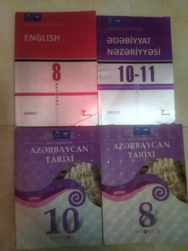 Kitablar, jurnallar, CD, DVD: Ingilis dilindən 8ci sinif 2 azn, ədəbiyyat nəzəriyyəsi 2 azn