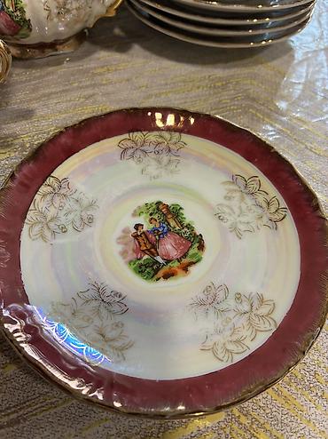 piknik sufrəsi: Yamasen fine porcelain japan isdesali Cay dest heresi 6 denedi caynik — 7