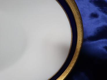 Ostali antikviteti: Oval Heinrich i Co. 1939g+ Bavaria. Oval,porcelan,kobalt,24na — 3