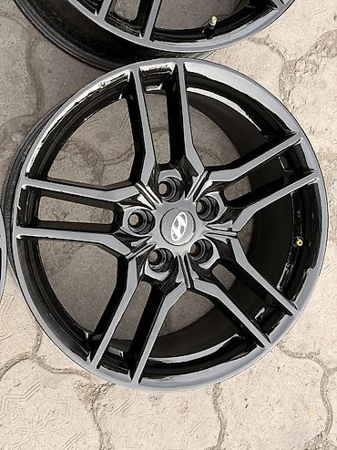 67: Литые Диски R 18 Hyundai, Комплект, отверстий - 5, Б/у — 5