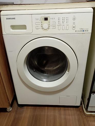 Paltaryuyan maşınlar: Paltaryuyan maşın Samsung, 5 kq, İşlənmiş, Avtomat, Qurutma var, Ünvandan götürmə — 1
