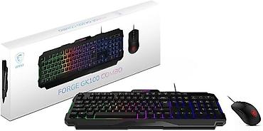 komputer i9: MSI KeyboardsGAming Keyboard MSI FORGE GK100 Black,RGB Membran-50,99 — 1