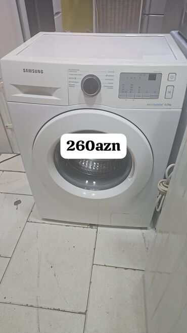 Paltaryuyan maşınlar: Paltaryuyan maşın Samsung, 6 kq, Avtomat, Qurutmasız, Kredit yoxdur