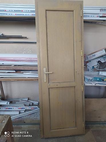 plastik qapi pencere islenmis: Plastik qapı sağa açilir rəngi sarı eni 69 hündürliki 208 az işlənib — 2