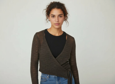 sweter z kaszmiru c a: Boutique Parisienne, Кардиган жіночий, розмір S