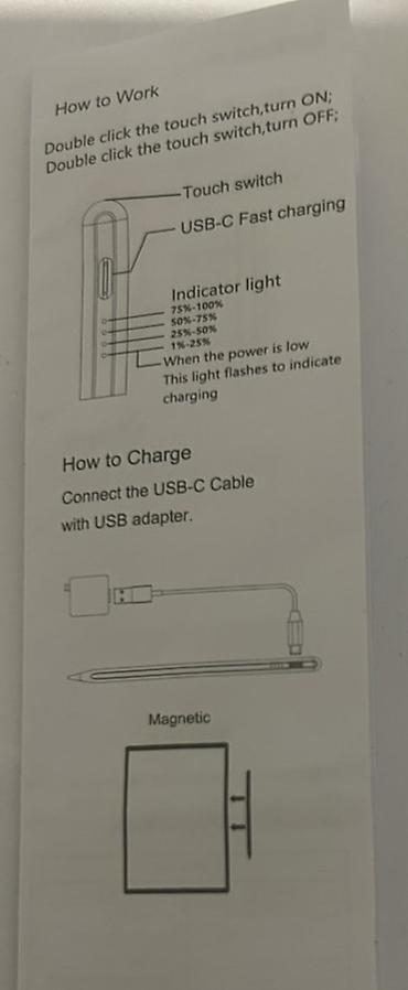 apple pencil 2: IPad üçün USB-C ilə şarj olunan stylus qələm ! Qutu yoxdur! — 2