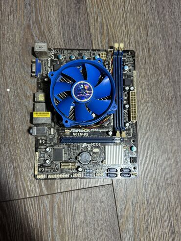 14 pro max 2 ci el: 1) asrock h61m-vs - cpu i3 3220 - ram 8gb ddr3 - 100 manat 2)HDD ve