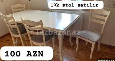 ağ tülpan qiyməti: Гостиный стол, Нераскладной, Прямоугольный стол