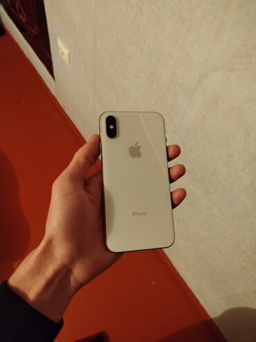 Apple iPhone: IPhone Xs, 64 GB, Ağ, Simsiz şarj, Face ID, Sənədlərlə