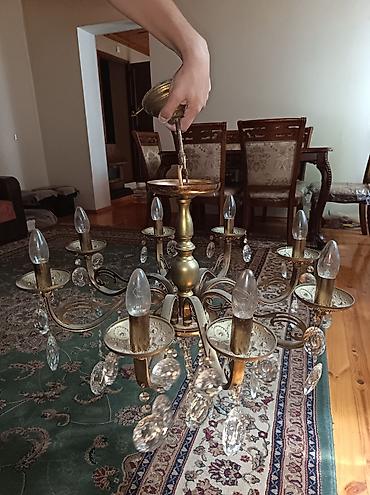 qranit tavalar: Çılçıraq, 8 lampa, Metal — 2