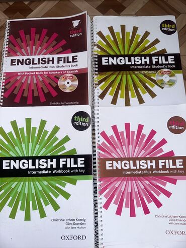 книга solutions pre intermediate: English file: INTERMEDIATE BOOK все 4 части