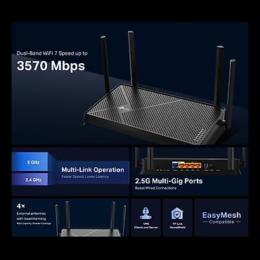 raspberry pi: Wi‑Fi 7 роутер tplink Archer BE230 для кабельного интернета. Новейшее — 5