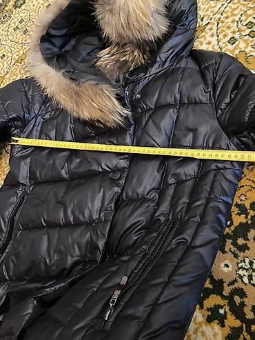длинная куртка: Пуховик, Длинная модель, Стеганый, 2XL — 9