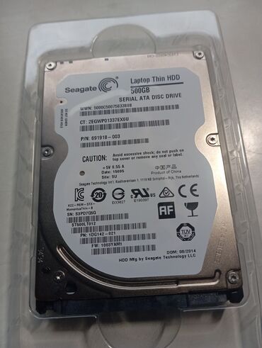 Жесткие диски, переносные винчестеры: Накопитель, Б/у, Seagate, HDD, 512 ГБ, 2.5", Для ноутбука