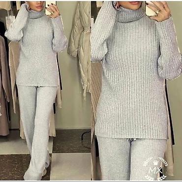 Kompleti: Ženski pleteni komplet – rolka i pantalone - Dvodijelni komplet od — 7