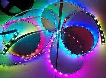 Rasveta: WS2812B LED TRAKA VODOOTPORNA IP65 5 METARA 5V 60 DIODA/M | RF — 21