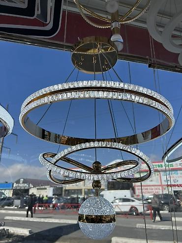 İşıqlandırma: Led Çılçıraq, 4 və daha çox lampa, Şüşə — 5